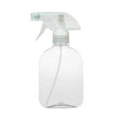 Botella 250 ml PET Petaca Transparente con Pistola Traslúcido (28/410) - Botellas PET