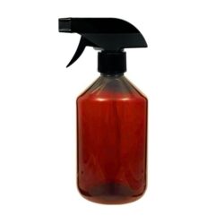 Botella 500 ml PET Topacio Hombro Cónico con Pistola Negro (28/410) - Botellas PET