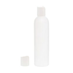 Botella 250 ml HDPE Blanco con Tapón Disc-Top Blanco (24/410) - Botellas HDPE