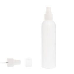 Botella 250 ml HDPE Blanco con Vaporizador Blanco (24/410) - Botellas HDPE