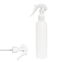 Botella 250 ml HDPE Blanco con Vaporizador Trigger Blanco (24/410) - Botellas HDPE