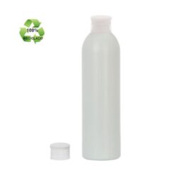 Botella 250 ml HDPE Reciclado con Tapón Traslúcido (24/410) - Botellas ECO