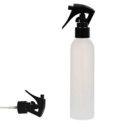 Botella 250 ml HDPE Traslúcido con Pistola Spray Trigger Negro (24/410) - Botellas HDPE