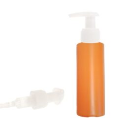 Botella 100 ml HDPE Naranja con Dosificador Blanco (24/410) - Botellas HDPE