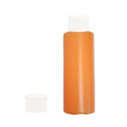Botella 100 ml HDPE Naranja con Tapón Rosca Blanco (24/410) - Botellas HDPE