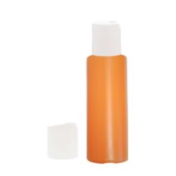 Botella 100 ml HDPE Naranja con Tapón Disc-top Blanco (24/410) - Botellas HDPE