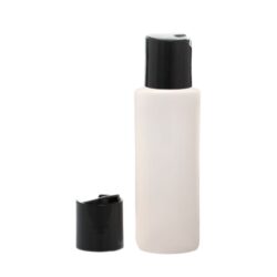 Botella 100 ml HDPE Traslucido con Tapón Disc-top Negro (24/410) - Botellas HDPE