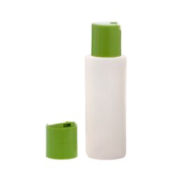 Botella 100 ml HDPE Traslucido con Tapón Disc-top Verde (24/410) - Botellas HDPE