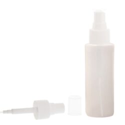 Botella 100 ml HDPE Traslucido con Vaporizador Blanco 360 Invertido (24/410) - Botellas HDPE