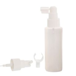 Botella 100 ml HDPE Traslucido con Vaporizador Trompeta Blanco (24/410) - Botellas HDPE