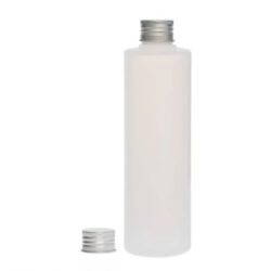 Botella 250 ml HDPE Traslúcido Recta con Tapón Aluminio (24/410) - Botellas HDPE