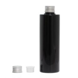 Botella 250 ml PET Negro con Tapón Aluminio y Obturador (24/410) - Botellas PET