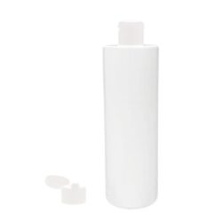 Botella 400 ml PET Blanco con Tapón Bisagra Blanco (24/410) - Botellas PET