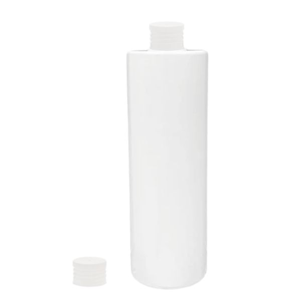 Botella 400 ml PET Blanco con Tapón Blanco (24/410) - Botellas PET