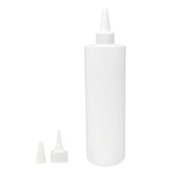 Botella 400 ml PET Blanco con Tapón Cánula Blanco y Capuchón de Rosca (24/410) - Botellas PET