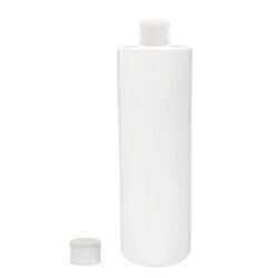 Botella 400 ml PET Blanco con Tapón Traslucido (24/410) - Botellas PET
