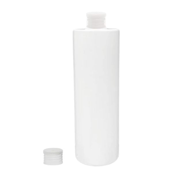 Botella 400 ml PET Blanco con Tapón Traslucido (24/410) - Botellas PET