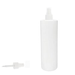 Botella 400 ml PET Blanco con Vaporizador Blanco Invertido 360º (24/410) - Botellas PET
