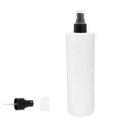 Botella 400 ml PET Blanco con Vaporizador Negro (24/410) - Botellas PET