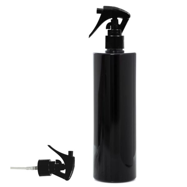 Botella 500 ml PET Negro con Pistola Spray Trigger Negro (24/410) - Botellas PET