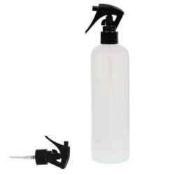 Botella 500 ml HDPE Traslúcido con Pistola Spray Trigger Negro (24/410) - Botellas HDPE