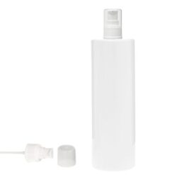 Botella 500 ml PET Blanco con Dosificador Serum Blanco (24/410) - Botellas PET