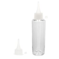 Botella 150 ml PET Transparente con Tapón Cánula Traslúcido y Capuchón Presión(24/410) - Botellas PET