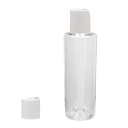 Botella 150 ml PET Transparente con Tapón Disc-Top Blanco (24/410) - Botellas PET