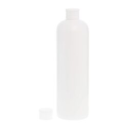 Botella 500 ml HDPE Blanco con Tapón Blanco (24/410) - Botellas HDPE
