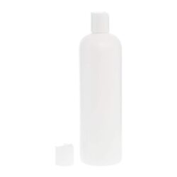 Botella 500 ml HDPE Blanco con Tapón Disc-Top Blanco (24/410) - Botellas HDPE