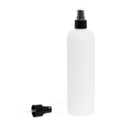 Botella 500 ml HDPE Blanco con Vaporizador Negro (24/410) - Botellas HDPE