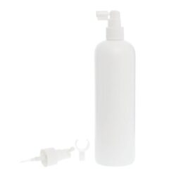 Botella 500 ml HDPE Blanco con Vaporizador Trompeta Blanco (24/410) - Botellas HDPE