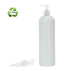 Botella 500 ml HDPE Reciclado con Dosificador Traslucido (24/410) - Botellas ECO
