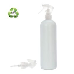 Botella 500 ml HDPE Reciclado con Pistola Trigger Traslucido (24/410) - Botellas ECO