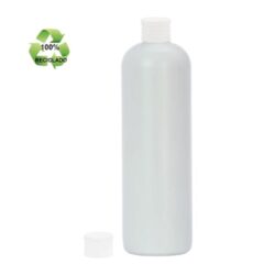 Botella 500 ml HDPE Reciclado con Tapón Blanco (24/410) - Botellas ECO