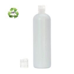 Botella 500 ml HDPE Reciclado con Tapón Disc top Traslucido (24/410) - Botellas ECO