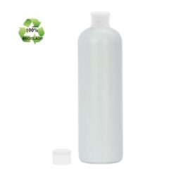 Botella 500 ml HDPE Reciclado con Tapón Traslúcido (24/410) - Botellas ECO