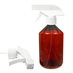 Botella 500 ml PET Topacio Hombro Cónico con Pistola Blanco (28/410) - Botellas PET