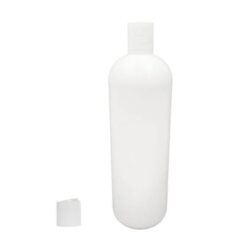 Botella 1.000 ml HDPE Blanco Hombro Curvo con Tapón Disc-Top Blanco (28/410) - Botellas