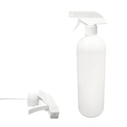 Botella 1.000 ml HDPE Blanco Hombro Curvo con Tapón Vaporizador Pistola Blanca (28/410) - Botellas