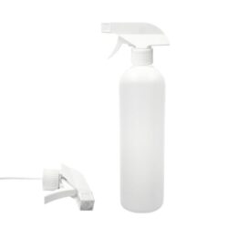 Botella 500 ml HDPE Blanco Hombro Curvo Pistola Spray Blanco (28/410) - Botellas