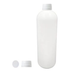 Botella 1.000 ml HDPE Blanca Hombro Curvo con Tapón Blanco con Disco (28/410) - Botellas