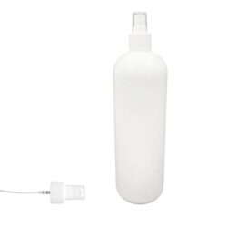 Botella 1.000 ml HDPE Blanco Hombro Curvo con Tapón Vaporizador Blanco (28/410) - Botellas