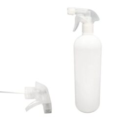 Botella 1.000 ml HDPE Blanco Hombro Curvo con Tapón Vaporizador Pistola Traslúcido (28/410) - Botellas