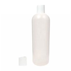 Botella 1.000 ml HDPE Traslucido Hombro Curvo con Tapón Disc-Top Blanco (28/410) - Botellas