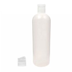 Botella 1.000 ml HDPE Traslucido Hombro Curvo con Tapón Disc-Top Traslucido (28/410) - Botellas