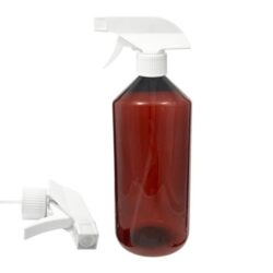 Botella 1.000 ml PET Topacio con Pistola Trigger Blanca (28/410) - Botellas