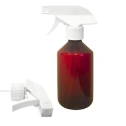 Botella 250 ml PET Topacio con Pistola Trigger Blanco (28/410) - Botellas PET