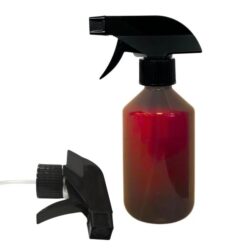 Botella 250 ml PET Topacio con Pistola Trigger Negro (28/410) - Botellas PET