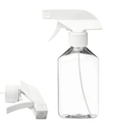 Botella 250 ml PET Transparente con Pistola Trigger Blanco (28/410) - Botellas PET